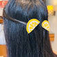 Lemon Embroidered Hair Clips Set - Twisty Locks  - Kids and Women Hair Accessories, Fashion Clothing and Jewellery India