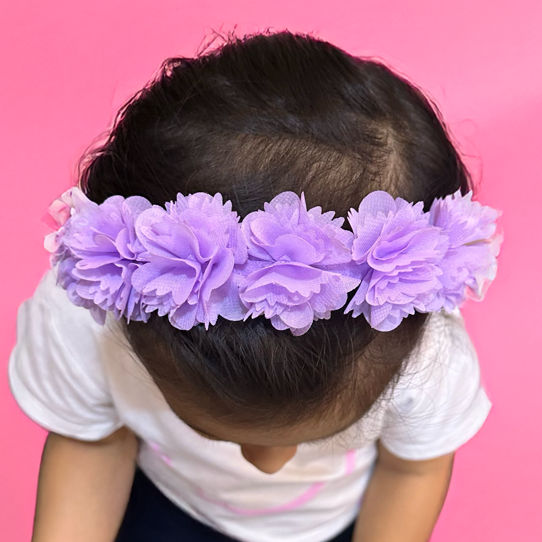 Light Pink & Lavender Petal Halo Hairbands - Set of 2 - Twisty Locks  - Kids and Women Hair Accessories, Fashion Clothing and Jewellery India
