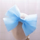 Elara Rosette Organza Dress- Blue - Twisty Locks  - Kids and Women Hair Accessories, Fashion Clothing and Jewellery India