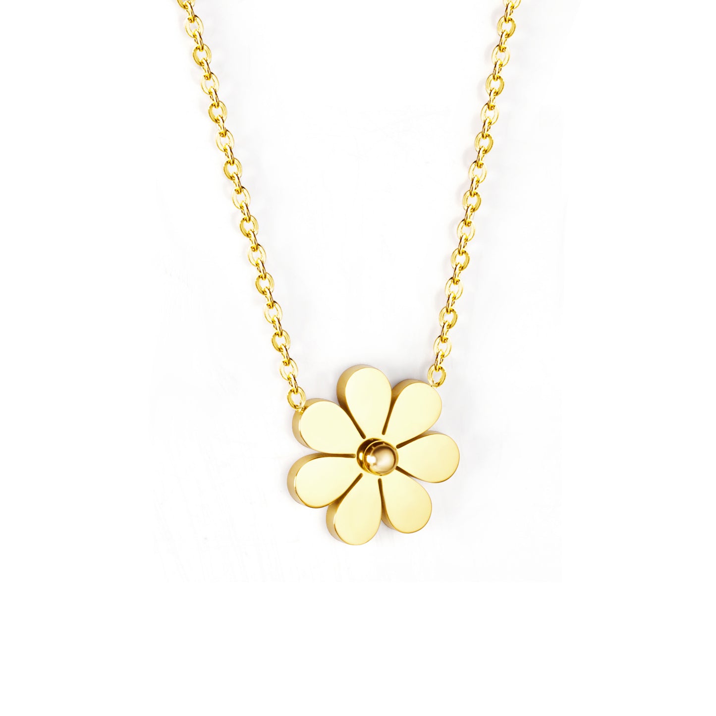 Gold Daisy 18K Gold Plated Children's Necklace