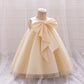 Ivory Whirl Bow Organza Dress - Twisty Locks  - Kids and Women Hair Accessories, Fashion Clothing and Jewellery India