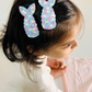 Mermaid Tail Glittery Blue Tic Tac Clips – Set of 2 - Twisty Locks  - Kids and Women Hair Accessories, Fashion Clothing and Jewellery India