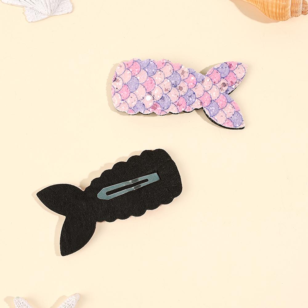 Mermaid Tail Glittery Purple Tic Tac Clips – Set of 2 - Twisty Locks  - Kids and Women Hair Accessories, Fashion Clothing and Jewellery India