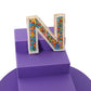 Multicolour Embroidered Alphabet Clip - Twisty Locks  - Kids and Women Hair Accessories, Fashion Clothing and Jewellery India