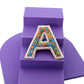 Multicolour Embroidered Alphabet Clip - Twisty Locks  - Kids and Women Hair Accessories, Fashion Clothing and Jewellery India