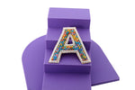 Multicolour Embroidered Alphabet Clip