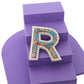 Multicolour Embroidered Alphabet Clip - Twisty Locks  - Kids and Women Hair Accessories, Fashion Clothing and Jewellery India