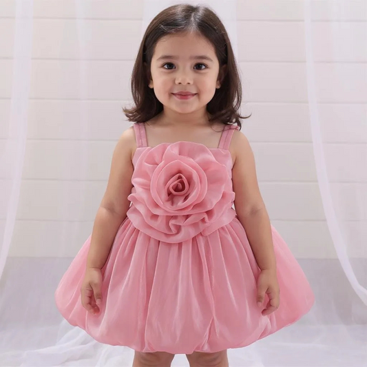 Luna – Pink Bubble Dress - Twisty Locks  - Kids and Women Hair Accessories, Fashion Clothing and Jewellery India