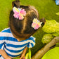 Organza Butterfly Clips - Multicolour Set of 2 - Twisty Locks  - Kids and Women Hair Accessories, Fashion Clothing and Jewellery India