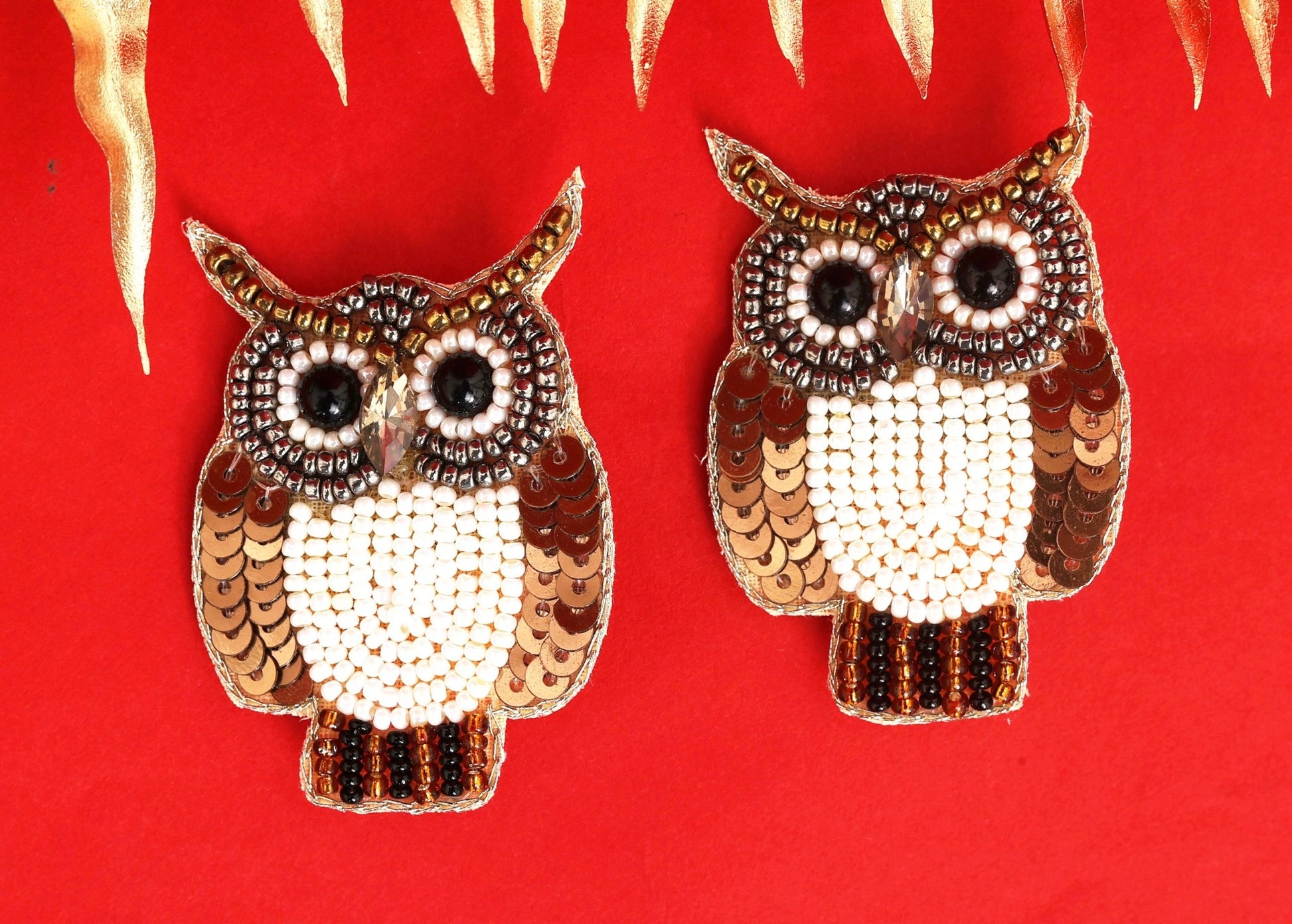 Owl Embroidered Hair Clips Set - Twisty Locks  - Kids and Women Hair Accessories, Fashion Clothing and Jewellery India
