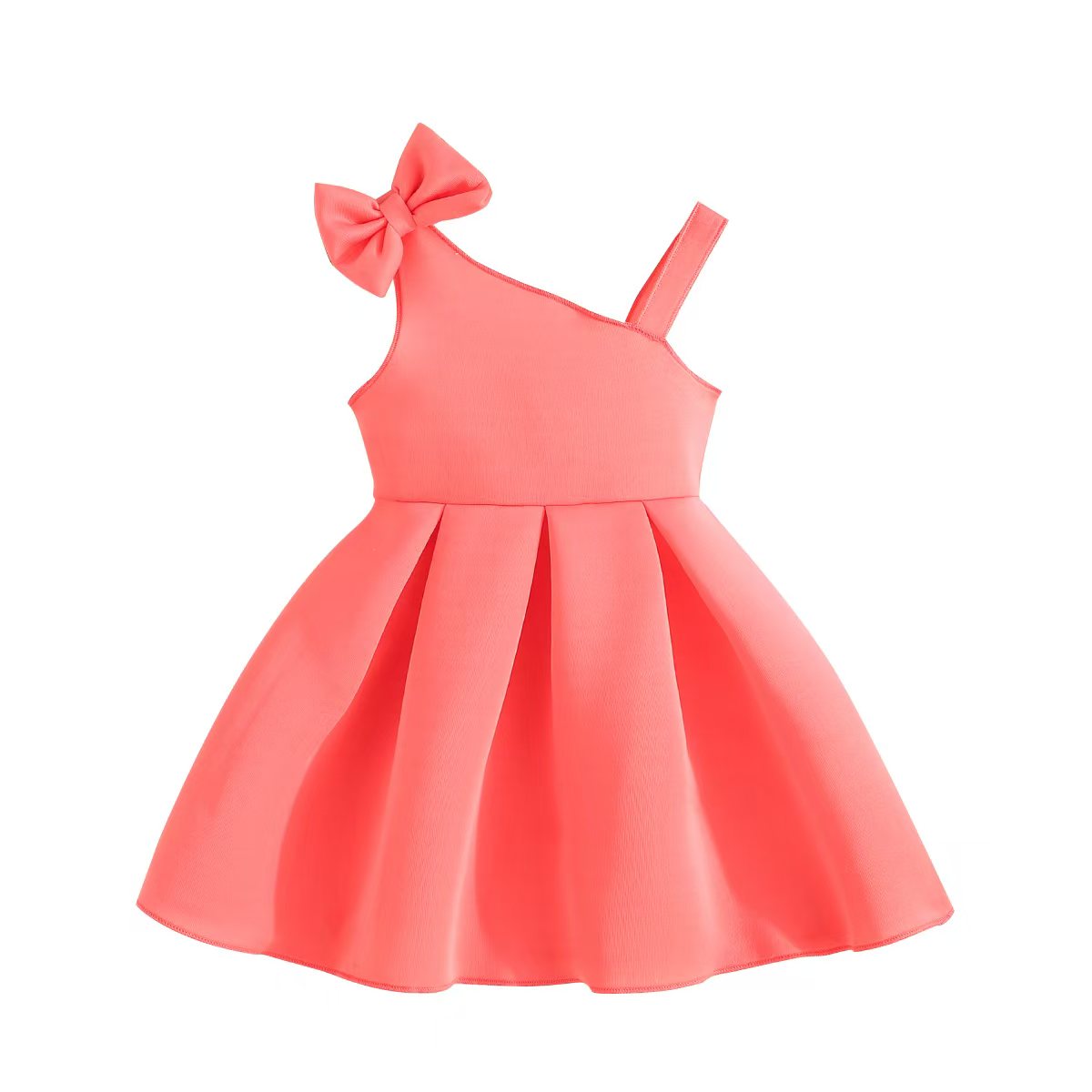 Coral Bow Dress - Twisty Locks  - Kids and Women Hair Accessories, Fashion Clothing and Jewellery India