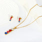 Rainbow Crystal Stack 18K Gold-Plated Jewellery Set (3 Pcs)