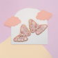 Pink Butterfly Embroidered Hair Clips Set - Twisty Locks  - Kids and Women Hair Accessories, Fashion Clothing and Jewellery India