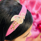 Pink Flamingo Hairband - Twisty Locks  - Kids Hair Accessories India