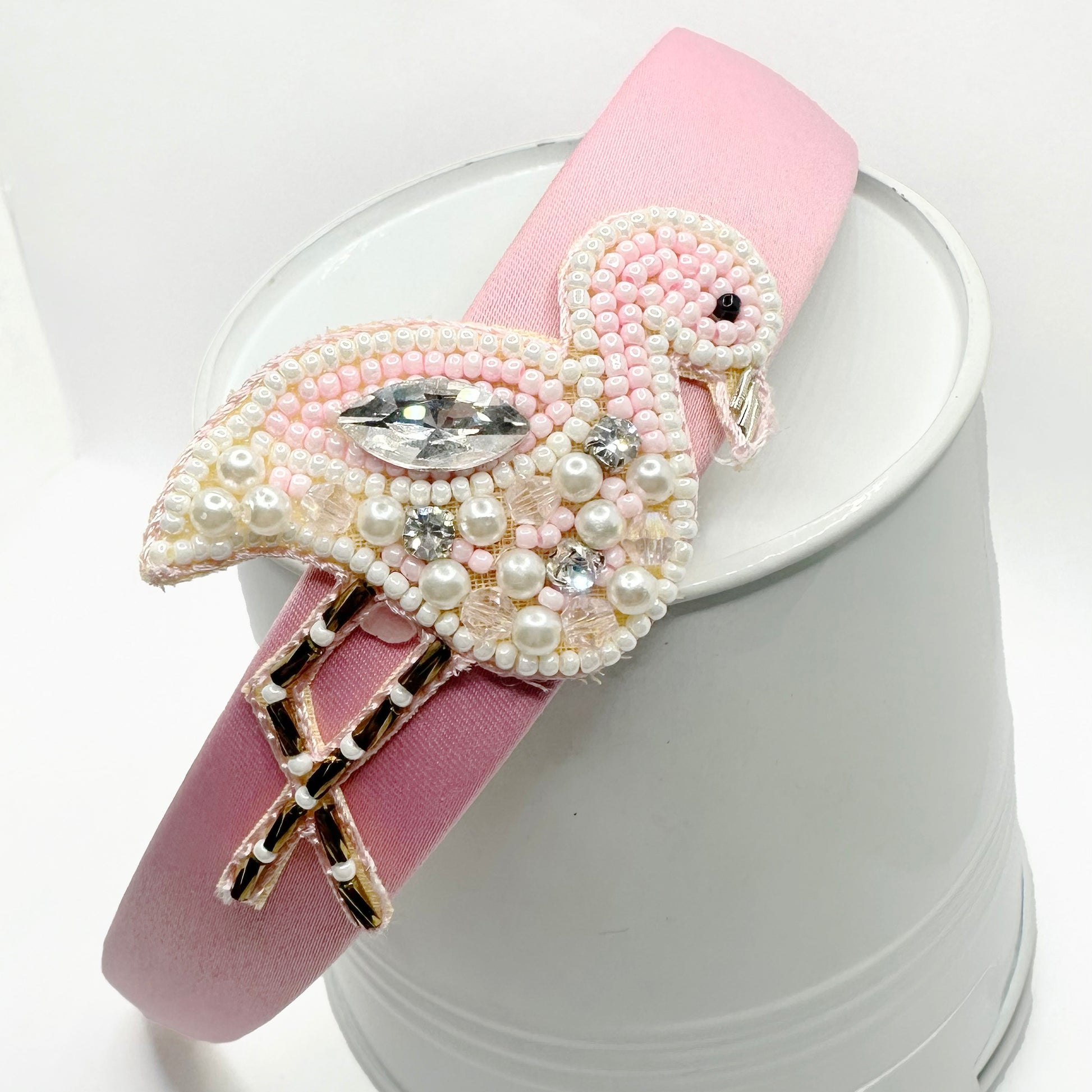 Pink Flamingo Hairband - Twisty Locks  - Kids Hair Accessories India