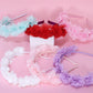 Pink & Mint Blue Petal Halo Hairbands - Set of 2 - Twisty Locks  - Kids Hair Accessories India