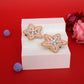 Pink Stars Embroidered Hair Clips Set - Twisty Locks  - Kids and Women Hair Accessories, Fashion Clothing and Jewellery India