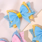 Pink and Blue Sparkly Bows - Set of 4 - Twisty Locks  - Kids and Women Hair Accessories, Fashion Clothing and Jewellery India