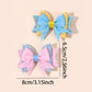 Pink and Blue Sparkly Bows - Set of 4 - Twisty Locks  - Kids and Women Hair Accessories, Fashion Clothing and Jewellery India