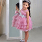Princess Peony – Pink Layered Tutu Dress - Twisty Locks  - Kids and Women Hair Accessories, Fashion Clothing and Jewellery India