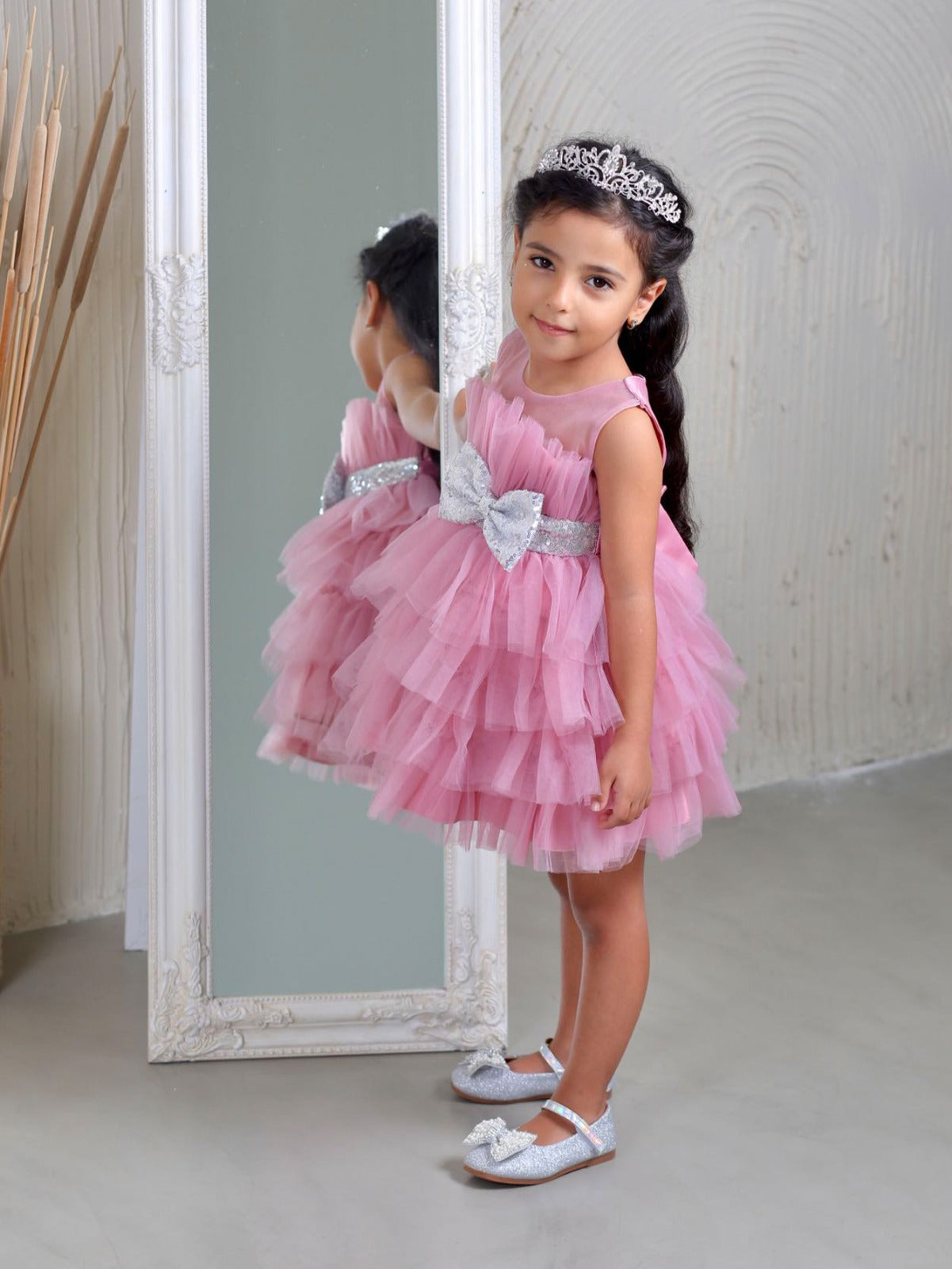 Princess Peony – Pink Layered Tutu Dress - Twisty Locks  - Kids and Women Hair Accessories, Fashion Clothing and Jewellery India