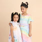 Rainbow Embroidered Hair Clips Set - Twisty Locks  - Kids Hair Accessories India