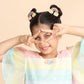 Rainbow Embroidered Hair Clips Set - Twisty Locks  - Kids Hair Accessories India