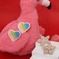 Rainbow Hearts Hair Clips Set - Twisty Locks  - Kids Hair Accessories India
