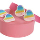 Rainbow Hearts Hair Clips Set - Twisty Locks  - Kids Hair Accessories India
