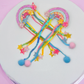 Rainbow Sequin Tail Clips- Set of 2 - Twisty Locks  - Kids and Women Hair Accessories, Fashion Clothing and Jewellery India