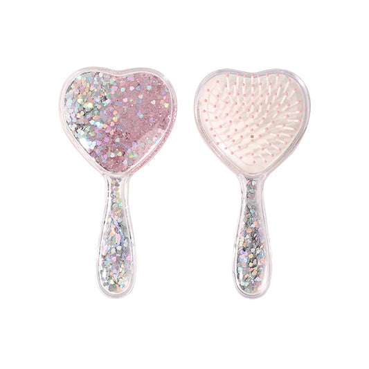 Detangling Hair Brush - Pink Heart - Twisty Locks  - Kids and Women Hair Accessories, Fashion Clothing and Jewellery India