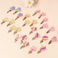 Glitter Sparkle Tic Tac Snap Pins - Set of 6 - Twisty Locks  - Kids and Women Hair Accessories, Fashion Clothing and Jewellery India