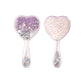 Detangling Hair Brush - Purple Heart - Twisty Locks  - Kids and Women Hair Accessories, Fashion Clothing and Jewellery India