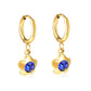 Sapphire Flower 18K Gold Plated Children's Hoops - Twisty Locks  - Kids and Women Hair Accessories, Fashion Clothing and Jewellery India