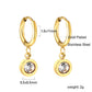 Solitaire 18K Gold Plated Children's Hoops - Twisty Locks  - Kids and Women Hair Accessories, Fashion Clothing and Jewellery India