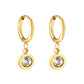 Solitaire 18K Gold Plated Children's Hoops - Twisty Locks  - Kids and Women Hair Accessories, Fashion Clothing and Jewellery India