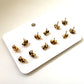 Sparkle 18K Gold Plated Children's Earrings Set of 6 - Twisty Locks  - Kids and Women Hair Accessories, Fashion Clothing and Jewellery India