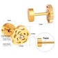 Sparkle Rose 18K Gold Plated Children's Earrings - Twisty Locks  - Kids and Women Hair Accessories, Fashion Clothing and Jewellery India