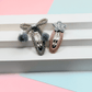 Star & Bow Tic Tac Pins – Silver & Pink Set of 2 - Twisty Locks  - Kids and Women Hair Accessories, Fashion Clothing and Jewellery India