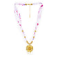 Sunflower Ribbon Bead 18K Gold Plated Necklace