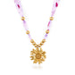 Sunflower Ribbon Bead 18K Gold Plated Necklace