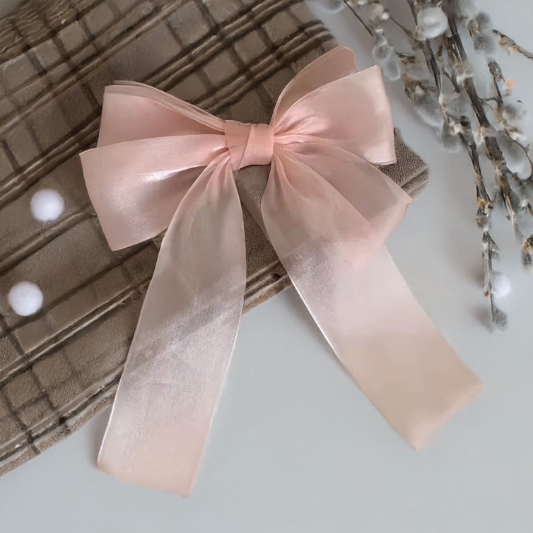 The Glitzy Bow - Pink - Twisty Locks  - Kids and Women Hair Accessories, Fashion Clothing and Jewellery India
