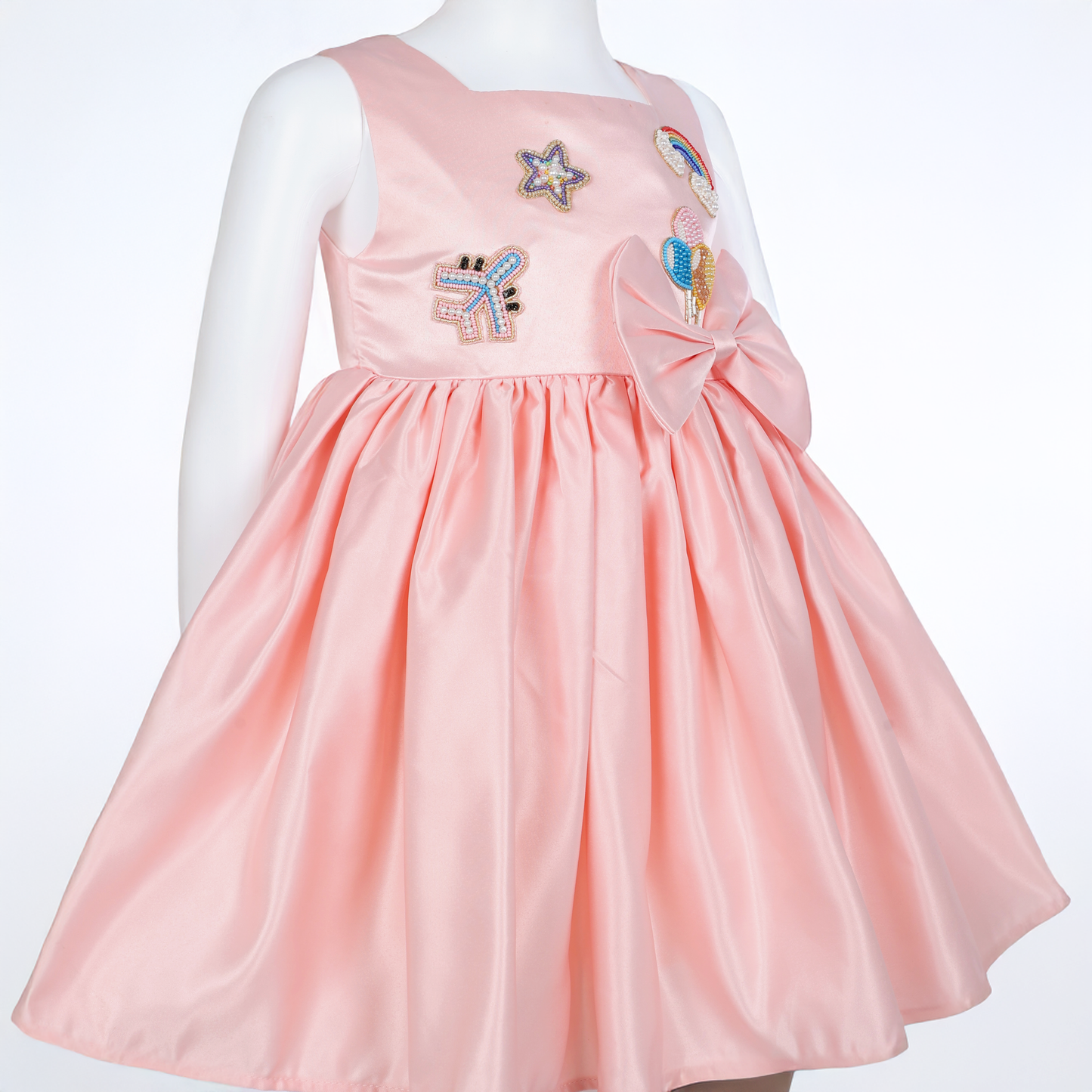 Twinkle Stars – Pink Sky Dress - Twisty Locks  - Kids and Women Hair Accessories, Fashion Clothing and Jewellery India