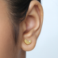 Sparkle Heart 18K Gold Plated Children's Earrings