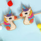 Unicorn Embroidered Hair Clips Set - Twisty Locks  - Kids and Women Hair Accessories, Fashion Clothing and Jewellery India