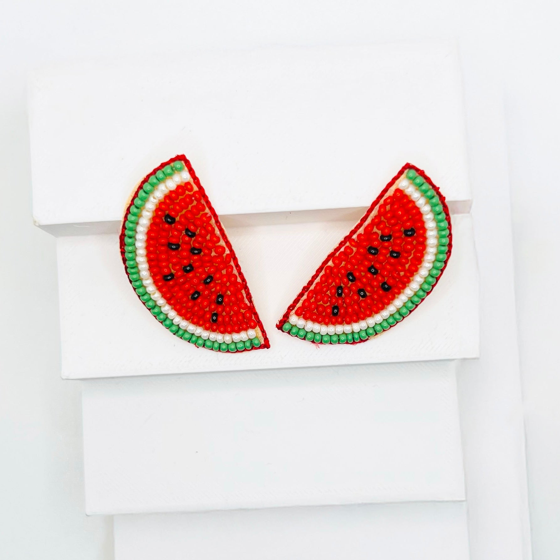 Watermelon Embroidered Hair Clips Set - Twisty Locks  - Kids and Women Hair Accessories, Fashion Clothing and Jewellery India