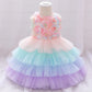 Rosie Ruffles – Rainbow Tulle Dress - Twisty Locks  - Kids and Women Hair Accessories, Fashion Clothing and Jewellery India