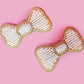 White Bow Embroidered Clips Set - Twisty Locks  - Kids and Women Hair Accessories, Fashion Clothing and Jewellery India
