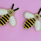 Yellow Bee Embroidered Hair Clips Set - Twisty Locks  - Kids and Women Hair Accessories, Fashion Clothing and Jewellery India