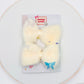 Yellow Furry Bow Clips - Set of 2 - Twisty Locks  - Kids and Women Hair Accessories, Fashion Clothing and Jewellery India